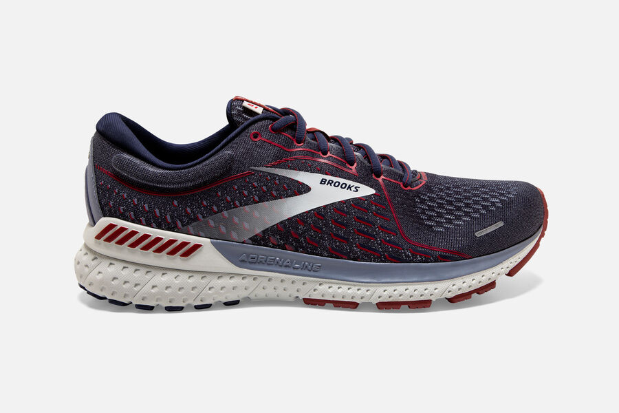 Brooks Adrenaline Gts 21 Road Loopschoenen Heren - Zwart/Zilver - 308645WRZ